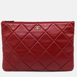 Chanel: Красный клатч 
