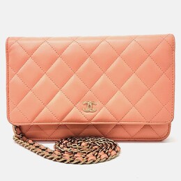 Chanel: Оранжевая сумка через плечо 