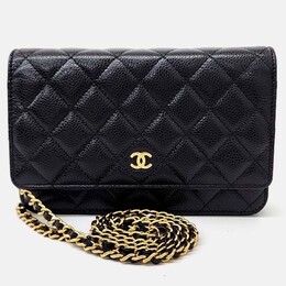 Chanel: Чёрная сумка через плечо 