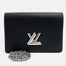 Louis Vuitton: Чорні сумки через плече  Twist