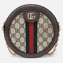 Gucci: Бежевая сумка  Ophidia