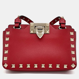 Valentino: Червоні сумки через плече  Rockstud