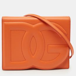 Dolce & Gabbana: Оранжевая сумка через плечо  DG