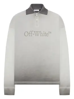 Off-White: Поло с длинным рукавом 