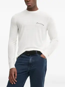 Armani Exchange: Белый свитер 