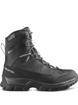 Salomon: Чёрные ботинки 