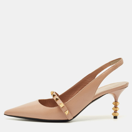 Valentino: Бежеві туфлі  Rockstud