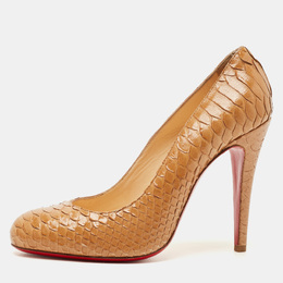 Christian Louboutin: Бежевые туфли 
