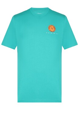 Carhartt Wip: Голубая футболка 