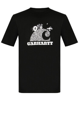 Carhartt Wip: Чёрная футболка 
