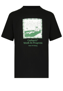 Carhartt Wip: Чёрная футболка 