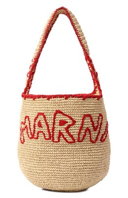 Marni: Бежевая сумка 