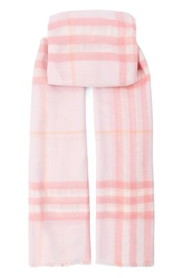 Burberry: Розовый шарф 