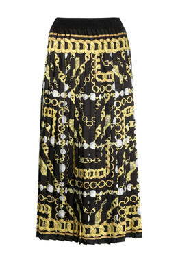 Versace Jeans Couture: Чёрная юбка 