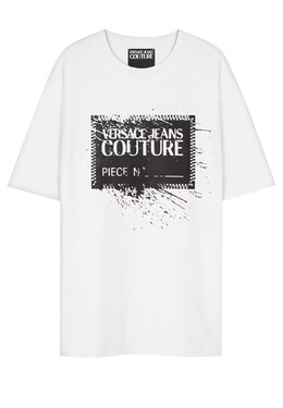 Versace Jeans Couture: Белая футболка 
