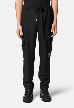 Versace Jeans Couture: Чёрные брюки 