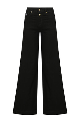 Versace Jeans Couture: Чёрные джинсы 