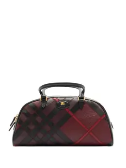 Burberry: Красная сумка-шоппер 