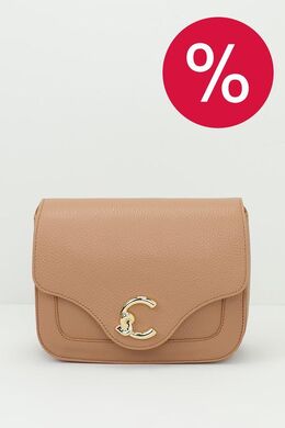 Coccinelle: Бежевая сумка 