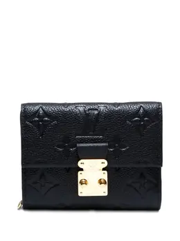 Louis Vuitton Pre-Owned: Чёрный кошелёк 