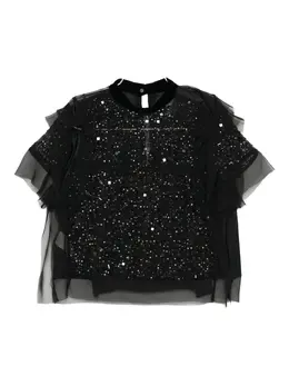 sacai: Топ с блёстками 