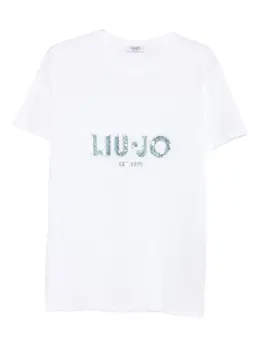 LIU JO: Футболка с блёстками 