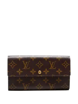 Louis Vuitton Pre-Owned: Коричневый кошелёк 