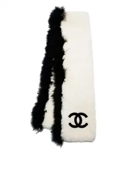 CHANEL Pre-Owned: Белый шарф 