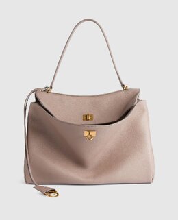Balenciaga: Бежевая сумка 
