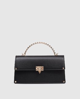 Valentino: Чёрный клатч  Rockstud