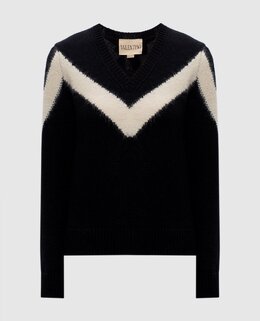 Valentino: Чёрный свитер 