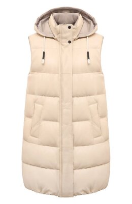 Brunello Cucinelli: Кожаный жилет 