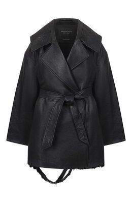 Balenciaga: Кожаная куртка 