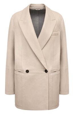 Brunello Cucinelli: Кожаный жакет 