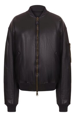 Balenciaga: Кожаная куртка 