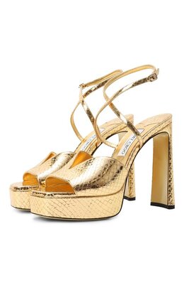 Jimmy Choo: Золотые босоножки 