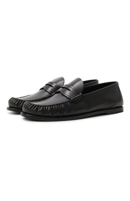 Saint Laurent: Чёрные лоферы 