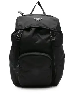 Prada Pre-Owned: Чёрный рюкзак 