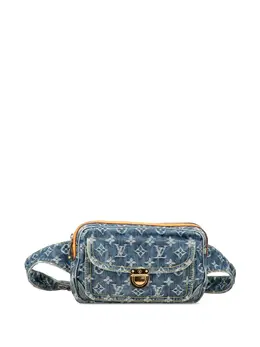 Louis Vuitton Pre-Owned: Голубая сумка 