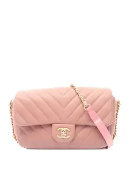 CHANEL Pre-Owned: Розовая сумка 
