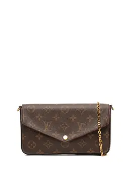 Louis Vuitton Pre-Owned: Коричневая сумка через плечо 