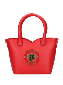 Love Moschino: Красная сумка-шоппер 