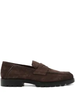 Santoni: Коричневые туфли 