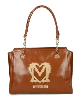 Love Moschino: Коричневая сумка 