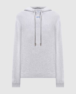Off-White: Серая толстовка 