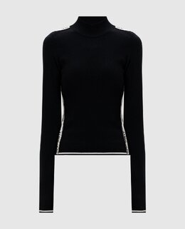 Off-White: Чёрный свитер 