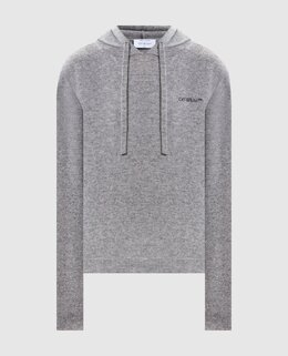Off-White: Серая толстовка 