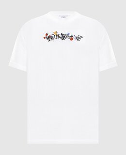 Off-White: Белая футболка 