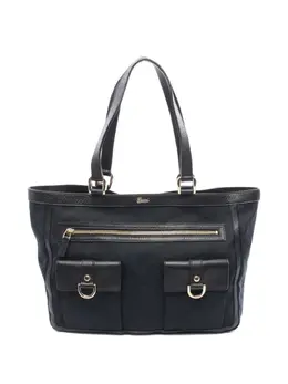 Gucci Pre-Owned: Чёрная сумка-шоппер 