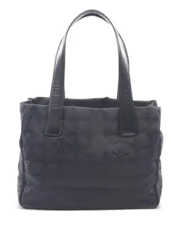 CHANEL Pre-Owned: Чёрная сумка-шоппер 